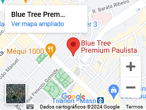 Mapa Blue Tree Paulista